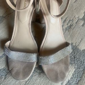 ALDO size 7 crystal heels!!